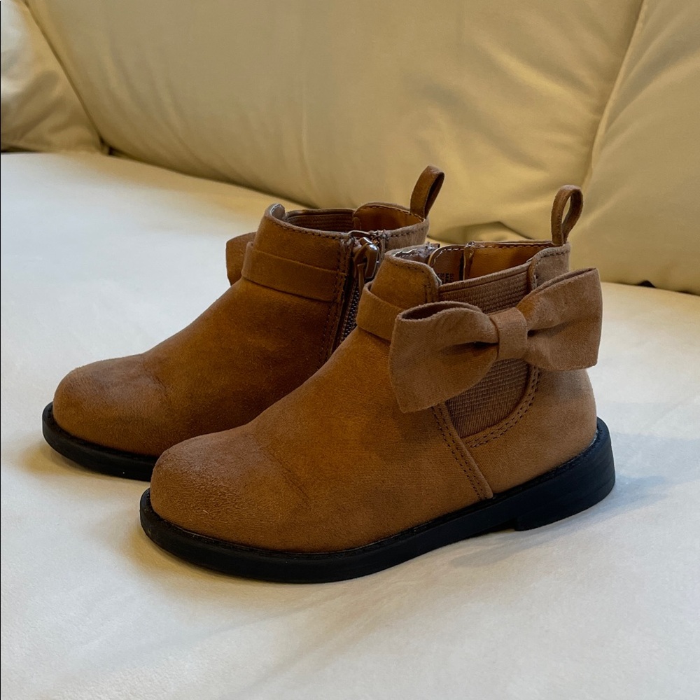 Brown Ankle Boots - Gap Toddler Size 7